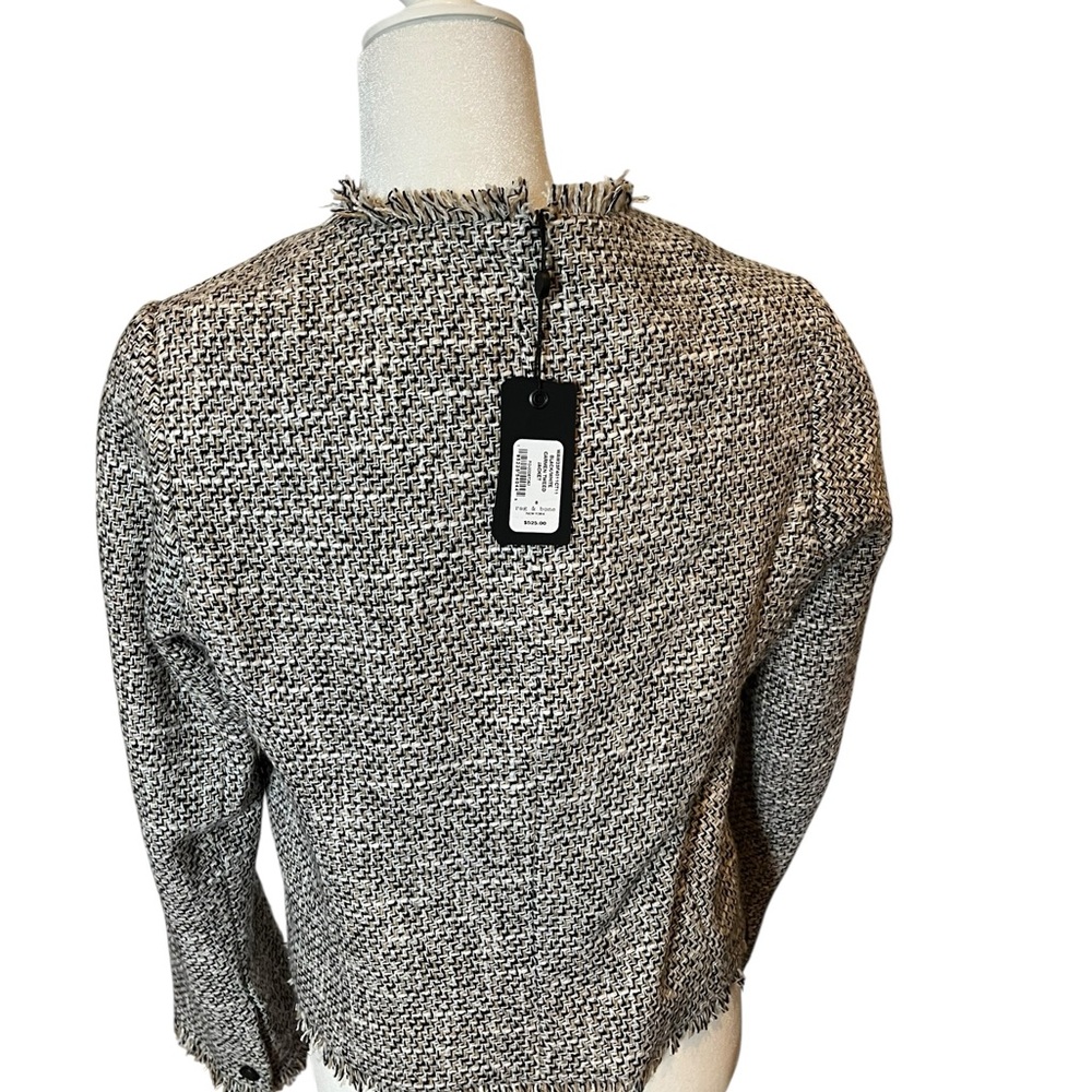 NWT Rag & Bone Black and White Carmen Tweed Blazer - Picture 3 of 10